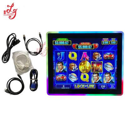 19" Touch Monitors For Cherry Master Game Touch Screen With LED Lights Mounted Slot Game Machines For Sale